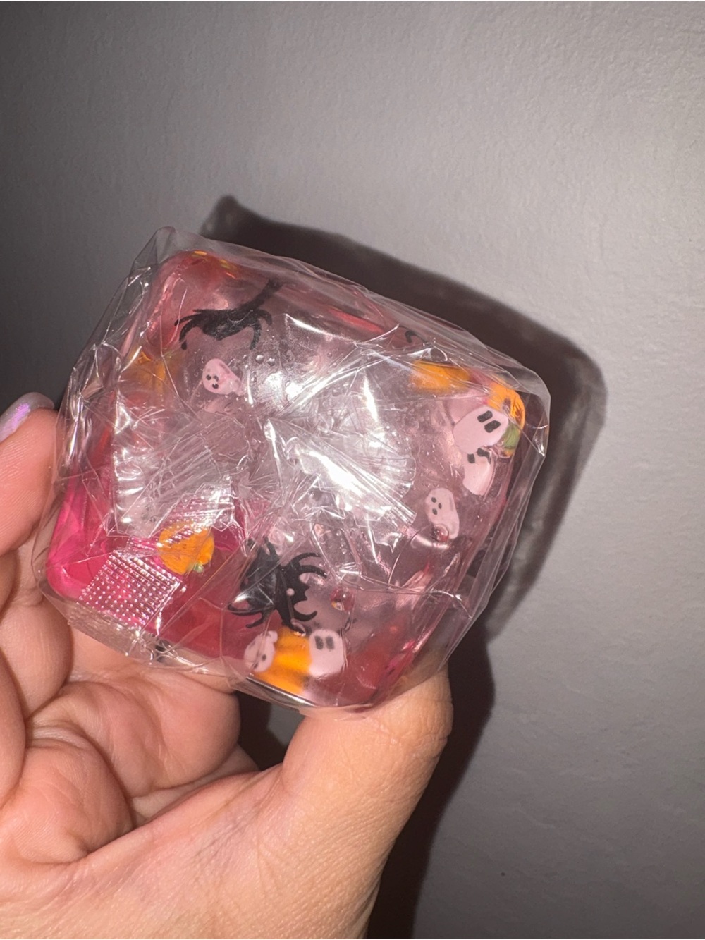 Pink Halloween squishy toy